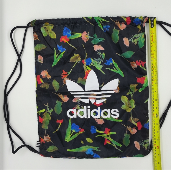 Adidas floral print drawstring backpack - Picture 9 of 10